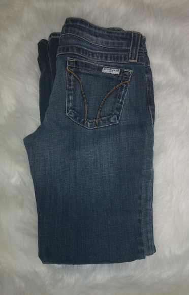 BuiYahKah 28x29 Stitch Pocket Bootcut Jeans - Picture 1 of 6